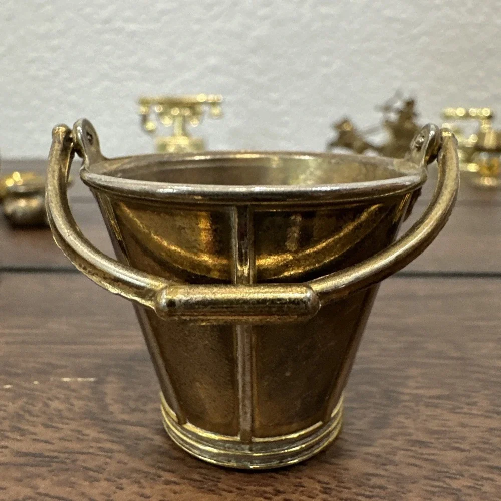 20 Piece Mini Trinket Shelve Pieces Some Brass Some Gold Coated Cottage Core EUC - Picture 15 of 16